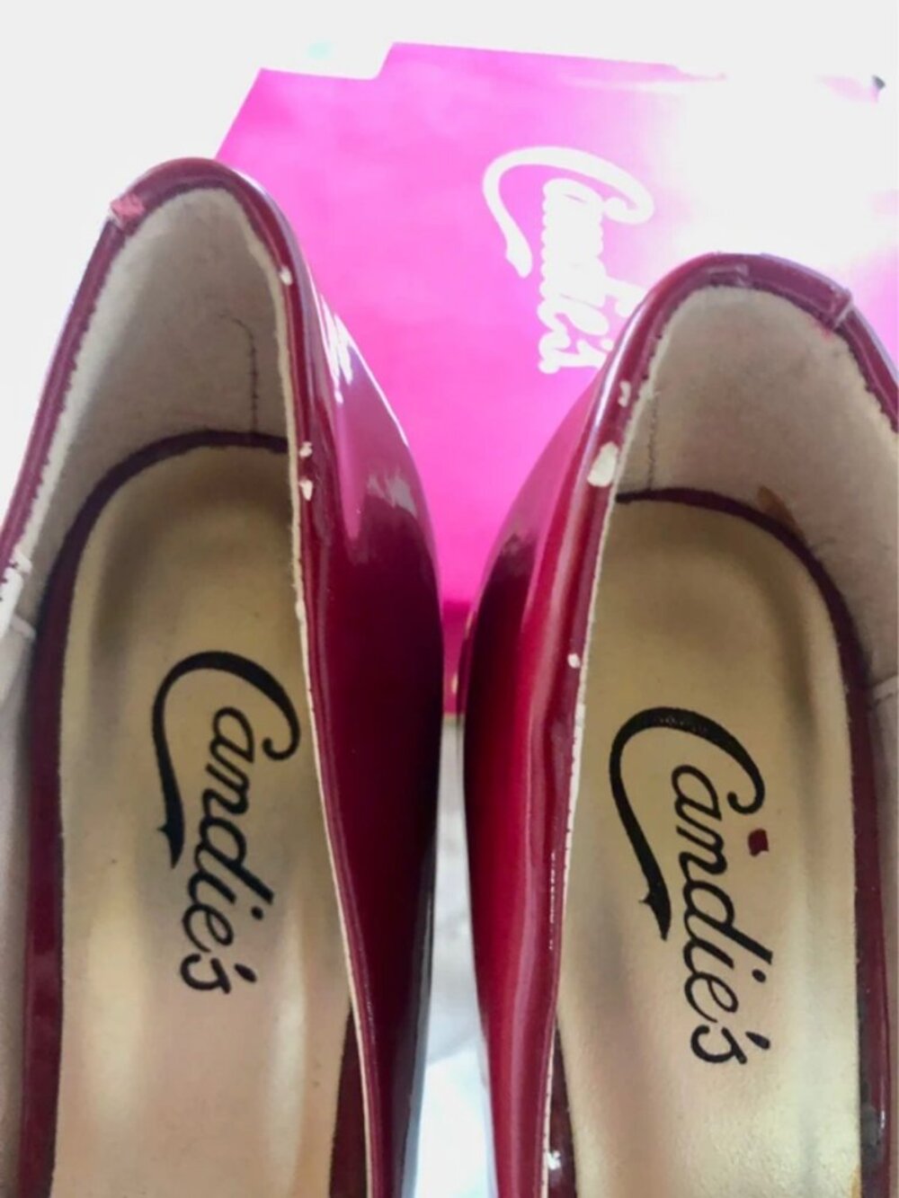 Candies Red High Heels, size 6 - Picture 4 of 4